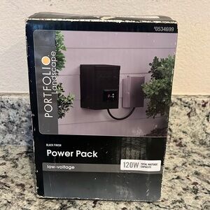 Portfolio 120W Low Voltage Black Power Pack